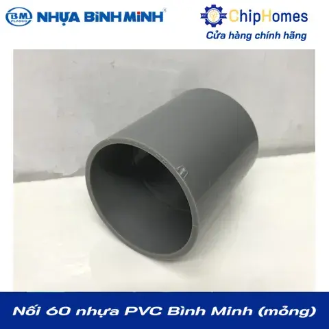 Nối 60 nhựa PVC Bình Minh - Loại Mỏng