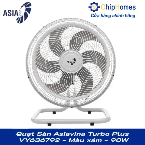 Quạt Sàn Asiavina Turbo Plus VY636792 - Màu xám - 90W