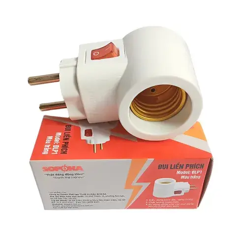 Đuôi Đèn Liền Phích SOPOKA ĐLP là sản phẩm tích hợp 3 chức năng