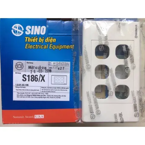 Mặt 6 Lỗ Sino Vanlock - S186/X