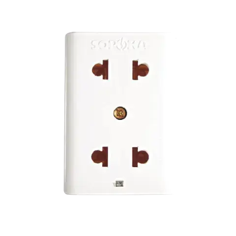 Ổ cắm 2 lỗ không che Sopoka E12, công suất 2200W (10A)