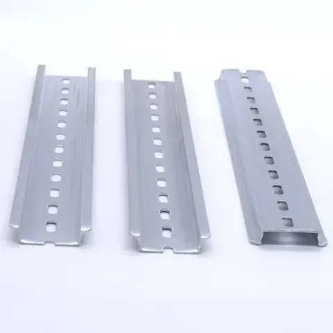 Thanh ray nhôm tủ điện, gắn aptomap (CB,MCB)