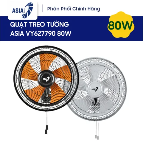 Quạt Treo Tường Turbo ASIAvina 80W VY627890 VY627790 5 Cánh Chính Hãng