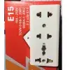 Ổ cắm 3 lỗ không che 10A-220V-2200W Sopoka E15 - Chống cháy, chịu nhiệt