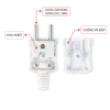 Phích cắm siêu chịu tải Sopoka P3000WTH thân hẹp