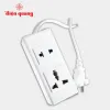 Ổ cắm điện đa năng Điện Quang ĐQ 001A-02 2 lỗ chịu tải 2500W