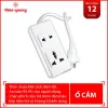 Ổ cắm điện đa năng Điện Quang ĐQ 001A-02 2 lỗ chịu tải 2500W