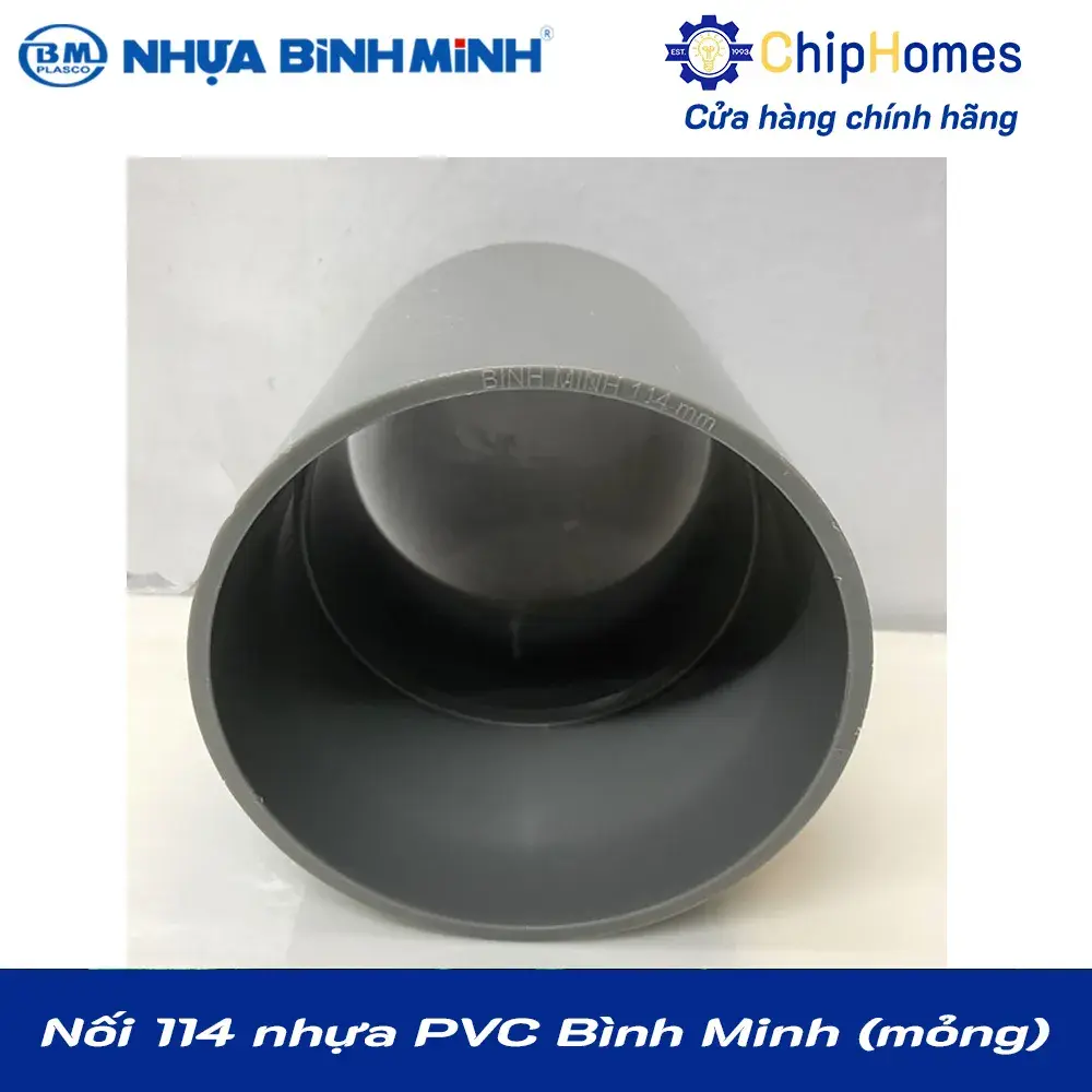Nối 114 nhựa PVC Bình Minh - Loại Mỏng