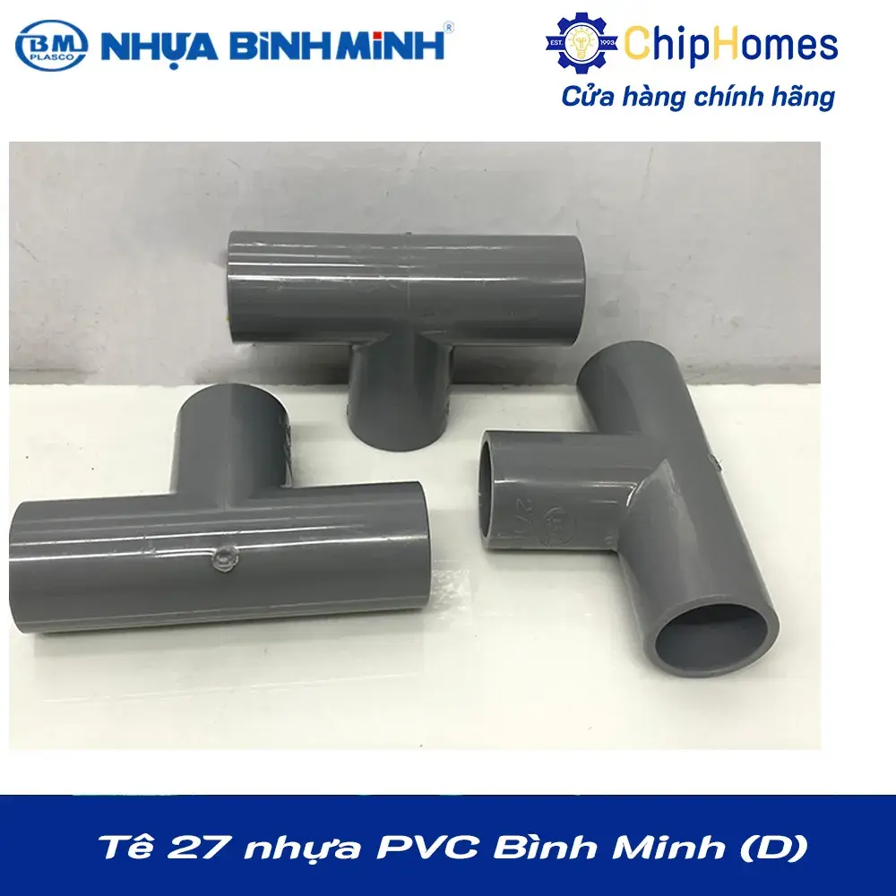 Tê 27 nhựa PVC Bình Minh - Loại Dày