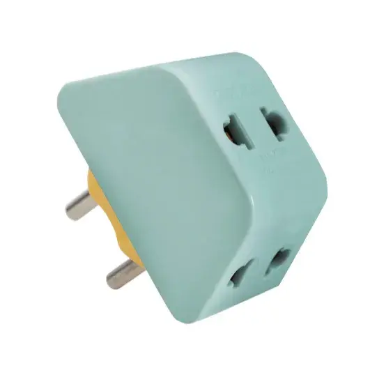Phích Cắm Chia 3 SOPOKA P11 Đa Năng (1 ra 3), chịu tải 2200W- Màu xanh ngọc-