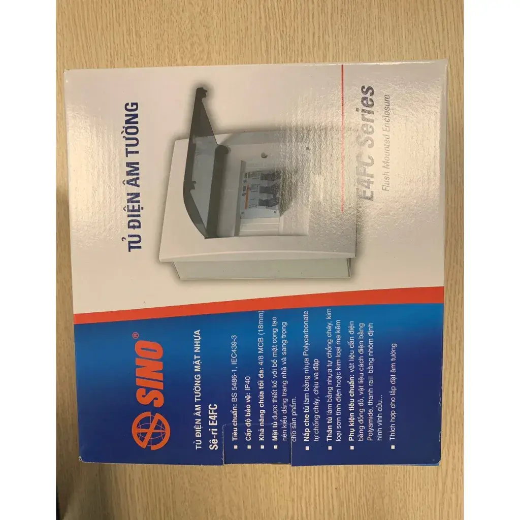Tủ Điện Âm Tường 3/6 Module E4FC Sino - E4FC 3/6 LA