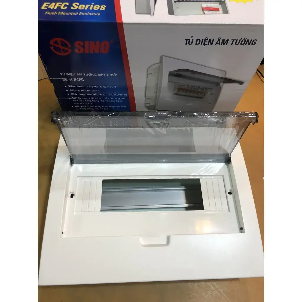 Tủ Điện Âm Tường 8/12 Module E4FC Sino - E4FC 8/12 LA