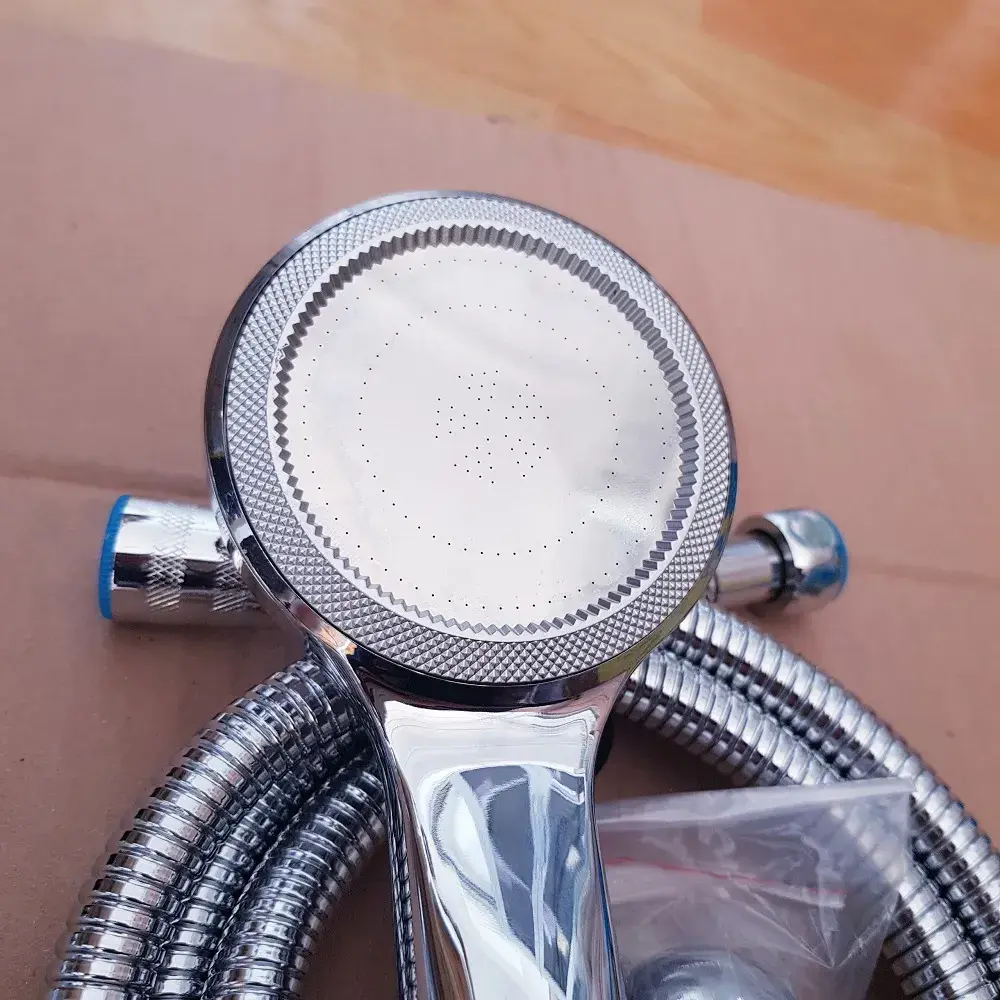 Bộ Sen Tắm Tăng Áp WuFeng Inox 304, Tay Nhựa Xi WF-252S