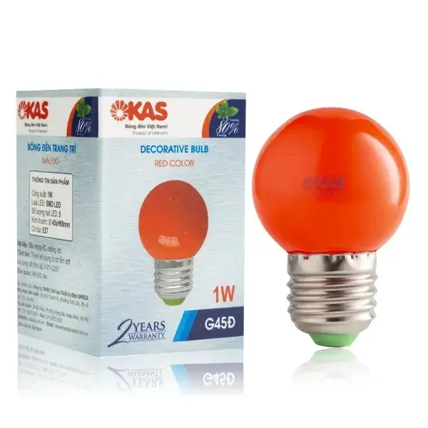 Bóng đèn LED tròn G45 SOPOKA 1W chính hãng