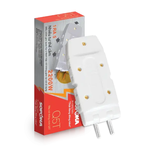 Đầu nối thông minh chia 1 ra 5 cửa - chịu tải 2200W SOPOKA- Q5T