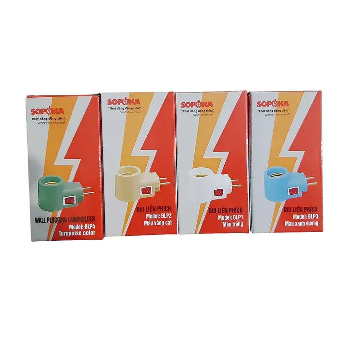 Đuôi Đèn Liền Phích SOPOKA ĐLP là sản phẩm tích hợp 3 chức năng