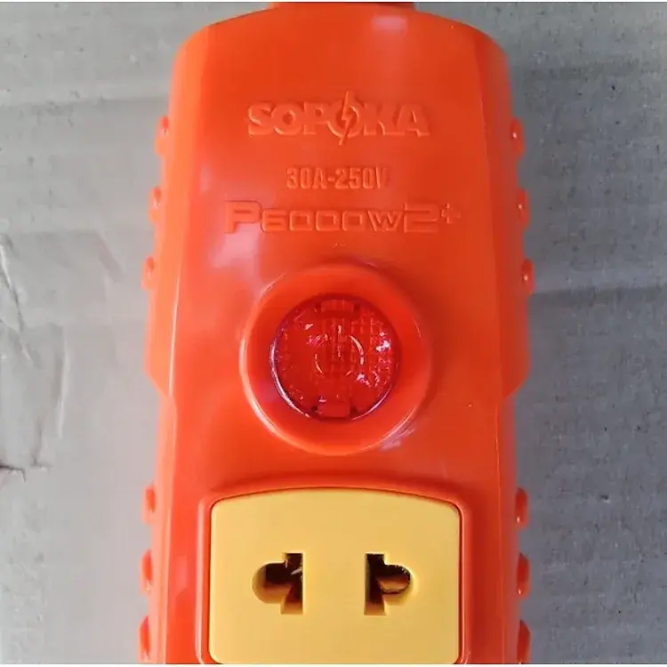 Ổ Cắm Điện 3 Lỗ Không Dây 6000W Có Nút Nguồn SOPOKA P6000W2+