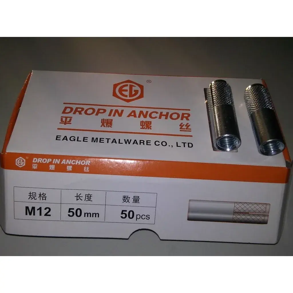 Tắc Kê Đạn - Nở Đóng Thép Mạ Kẽm (Drop-in Anchor)