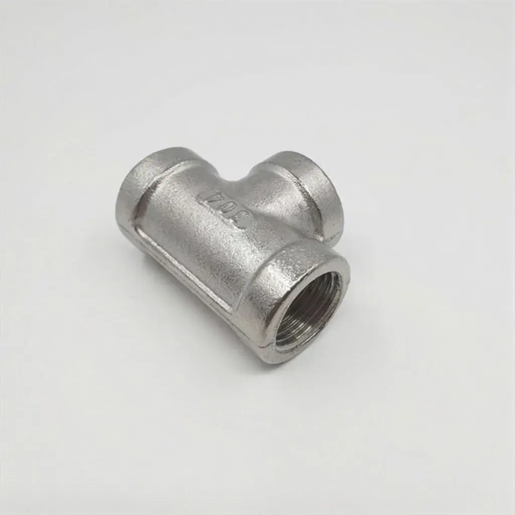 Tê Cầu 3 Đầu Ren Trong 21mm (1/2 inch) được làm từ Inox SUS 304