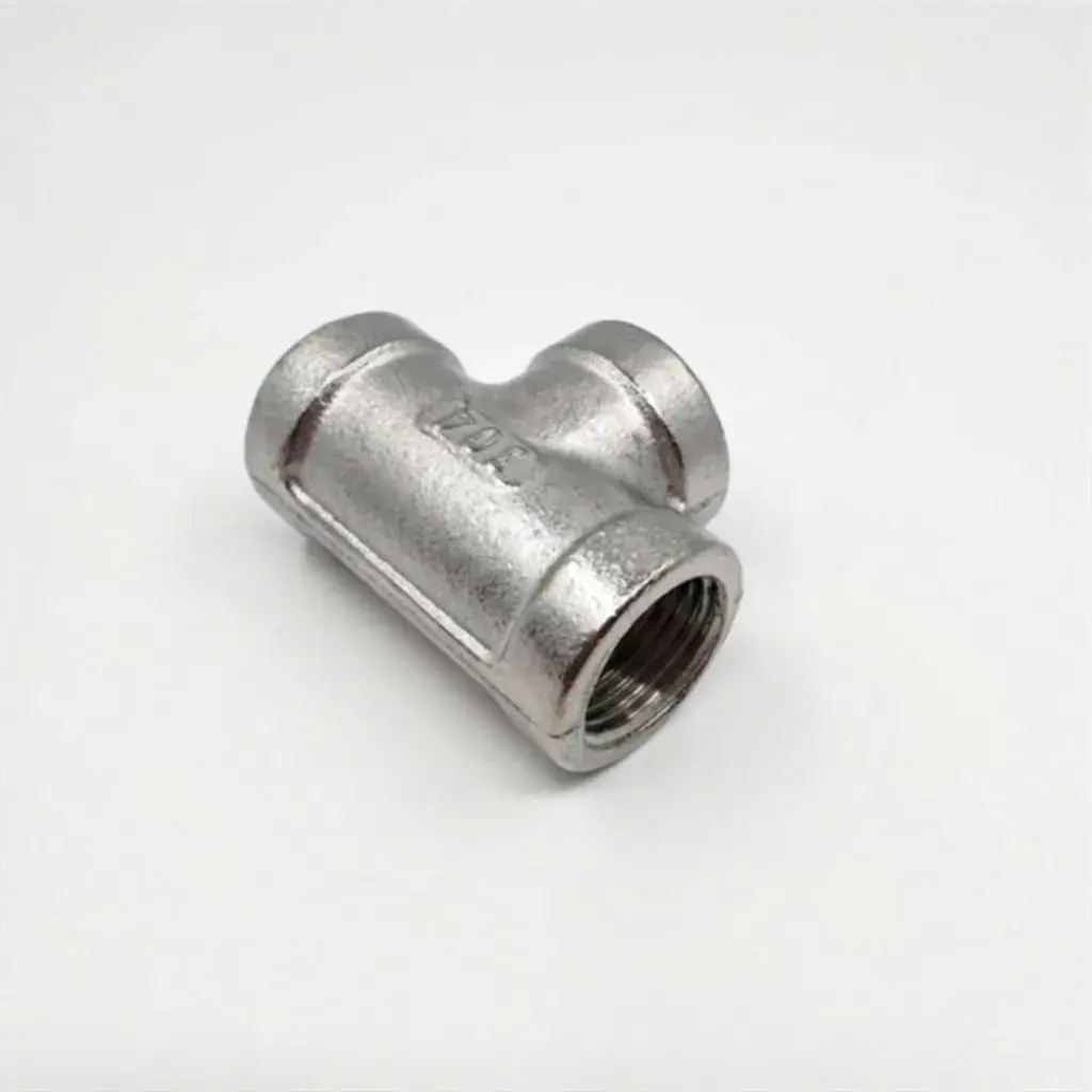 Tê Cầu 3 Đầu Ren Trong 21mm (1/2 inch) được làm từ Inox SUS 304