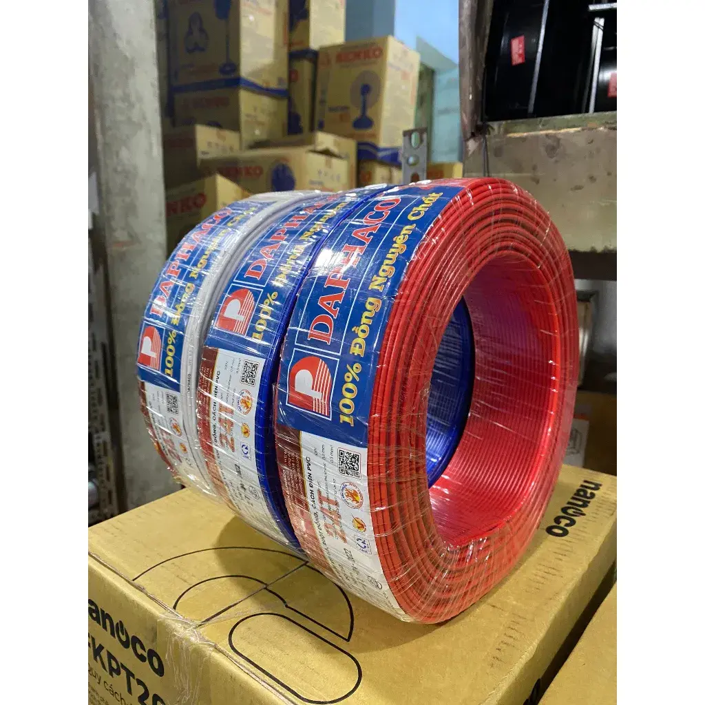 Dây Điện Đôi Mềm Daphaco VFF 2x0.5mm (Cuộn 100m)