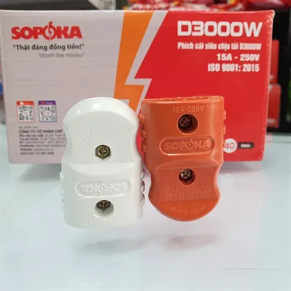 Phích cắm cái siêu chịu tải Sopoka D3000W công suất 3000W