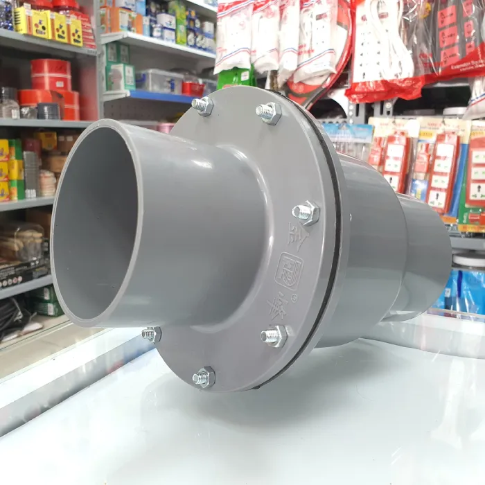 Van Nước 1 Chiều Lá Lật PVC Phi 90 Phi 114 Kim Phong