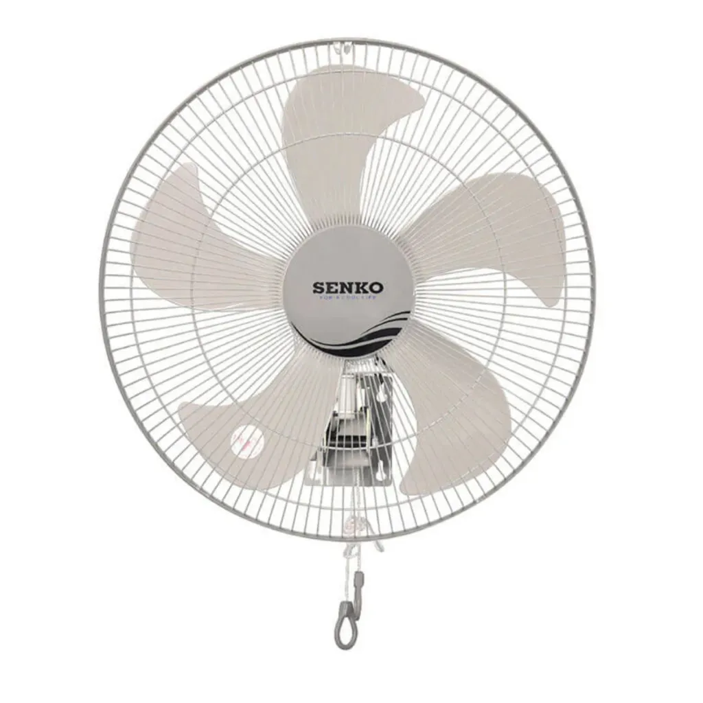 Quạt treo tường Senko TC1623 - 47W, 5 cánh cam với 2 dây giật (Mã mới TC1623)