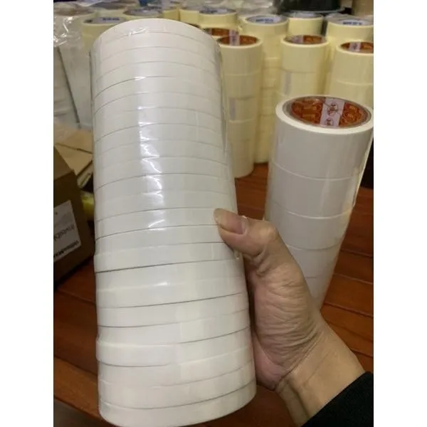 Băng Dính 2 Mặt Trắng Siêu Dính Đa Dụng 1cm 2cm 5cm Bán Lẻ