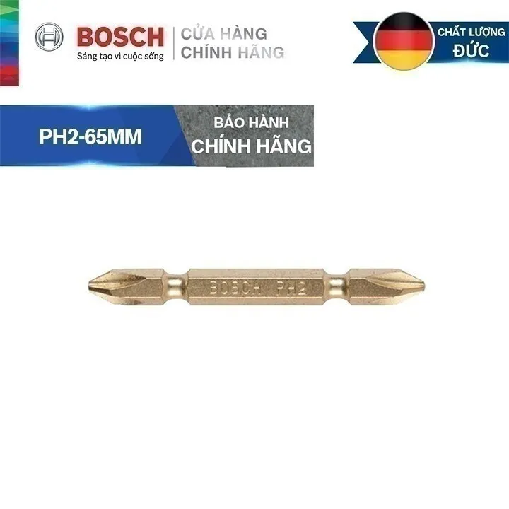 Đầu vặn vít ngắn và dài Bosch chính hãng, chất liệu thép cao cấp