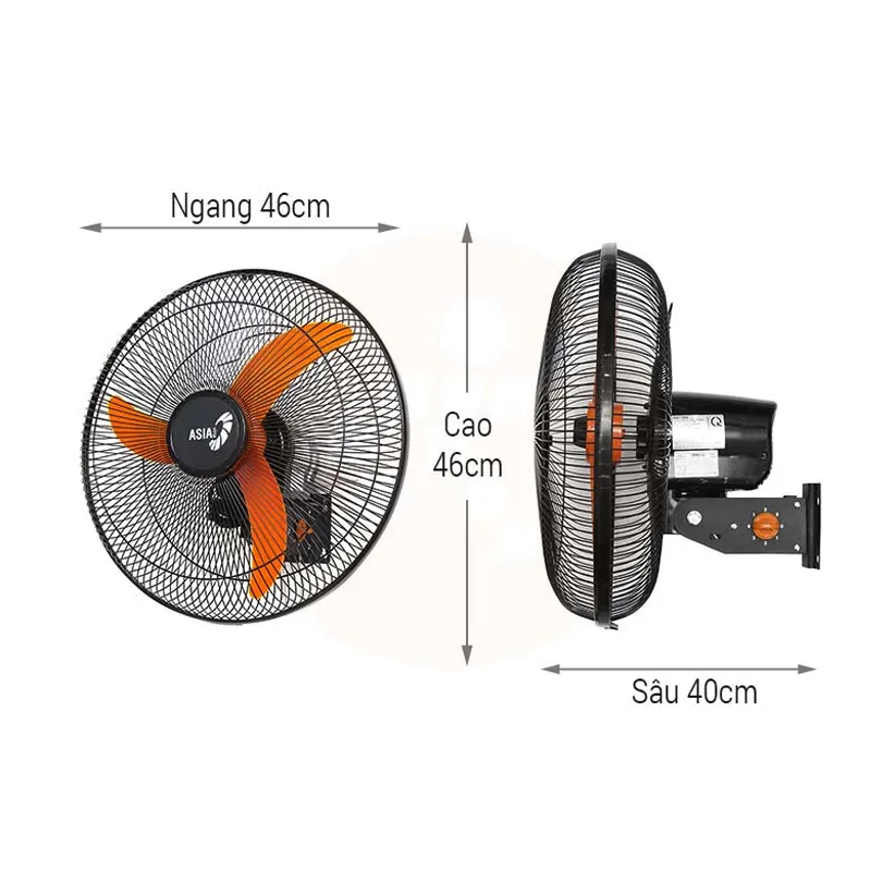 Quạt Treo Tường Bán Công Nghiệp ASIAvina 45cm 55W VY557990