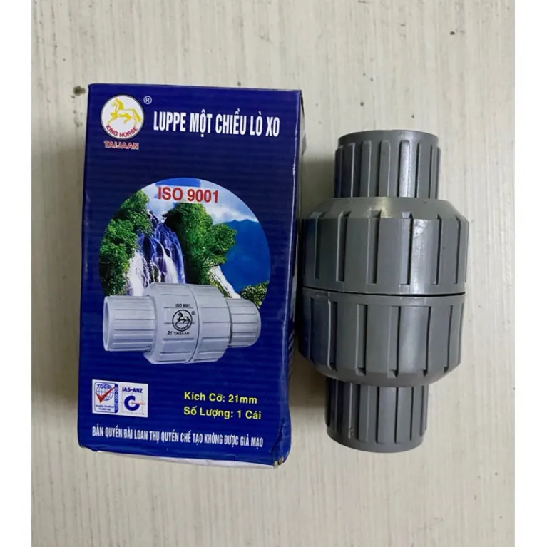 Van 1 Chiều Lò Xo Taijaan Nhựa PVC Phi 21 Đến 60