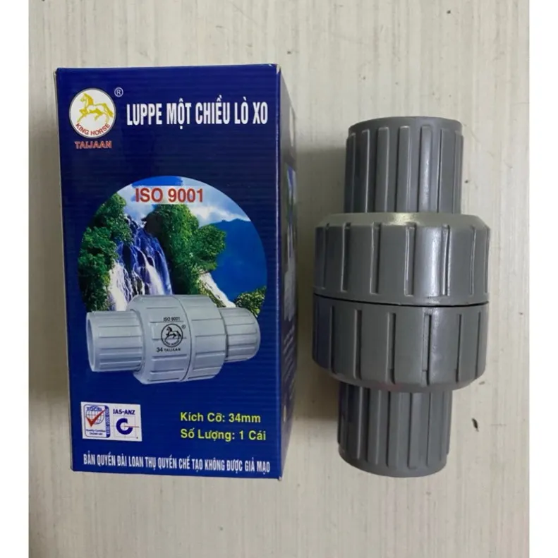 Van 1 Chiều Lò Xo Taijaan Nhựa PVC Phi 21 Đến 60