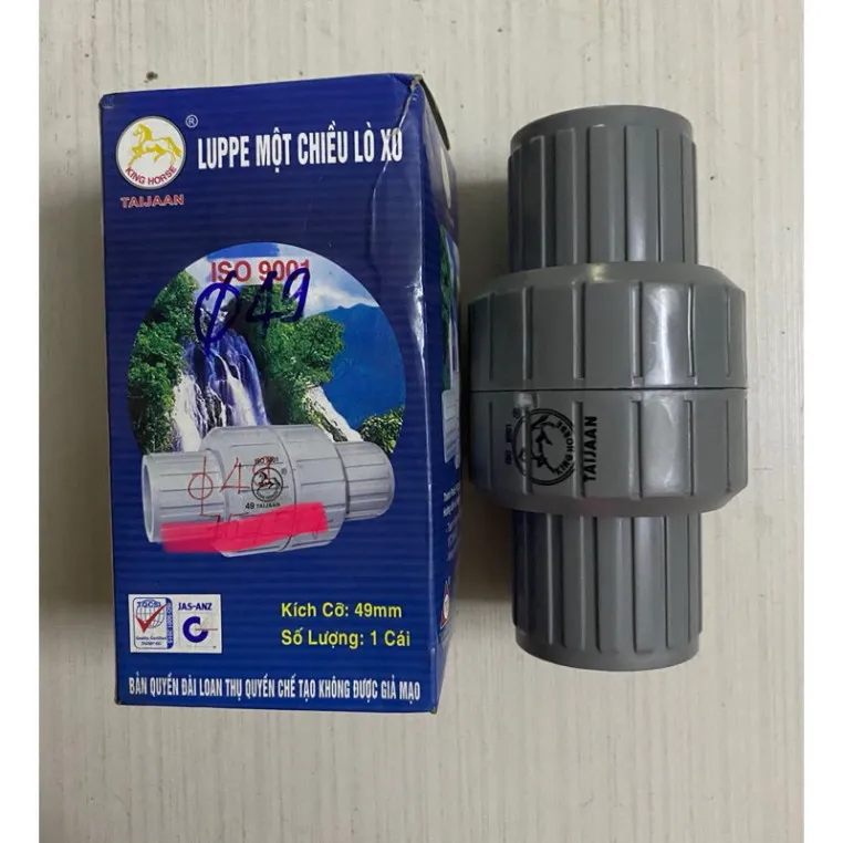 Van 1 Chiều Lò Xo Taijaan Nhựa PVC Phi 21 Đến 60